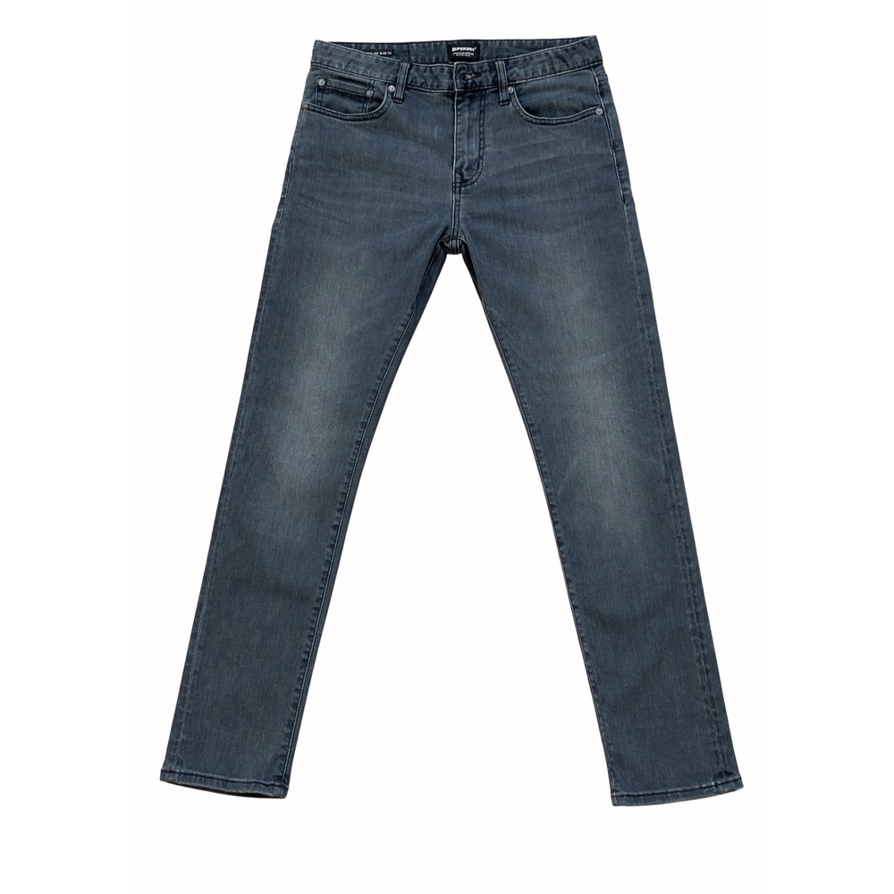 SuperDry Jeans 30x30 Charcoal‎ Grey Tyler Slim 03 Faded  Wash Mens Jeans Cotton